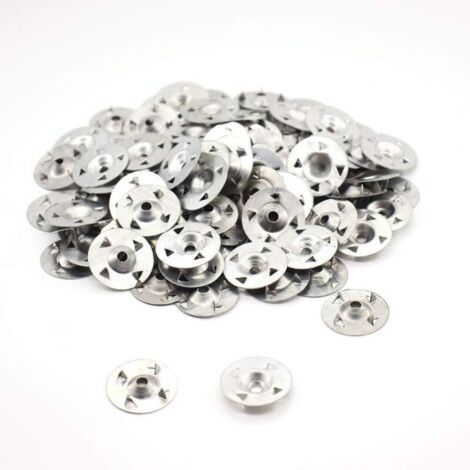 Lot de 100 rondelles à 4 griffes pour plaque de plâtre extrudée, isolation thermique