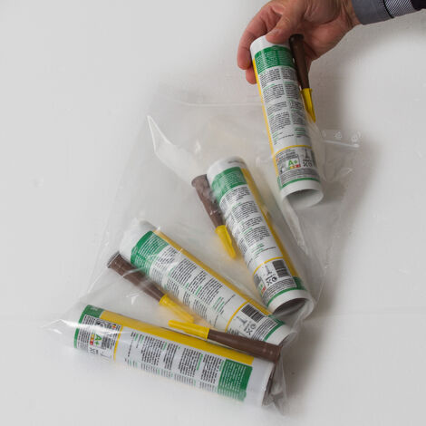 Lot de 100 Sachets plastiques à fermeture ZIP 280x400mm standard 50µ