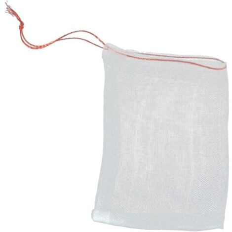 Lot de 100 sacs de protection pour fruits – Filet anti-insectes pour arbres fruitiers – Sacs en maille avec cordon de serrage pour protéger les tomates, les raisins, les mangues (10" x