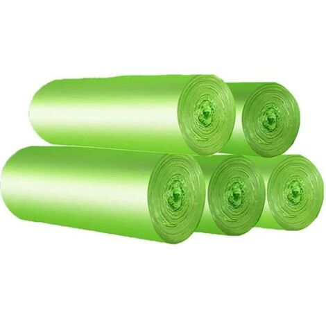 Lot de 100 sacs déchets organiques 30L, indéchirables, sacs déchets alimentaires, 100% compostables et s