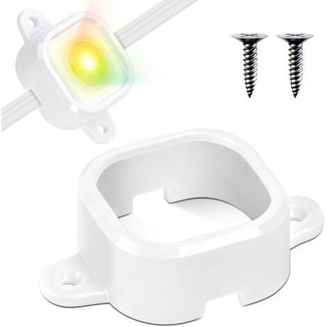 Lot de 100 supports de montage compatibles avec Govee Pro H706, pour installation de lumières extérieures Pro H706 Clips d'éclairage compatibles avec Govee H706 Alternative adhésive 3M