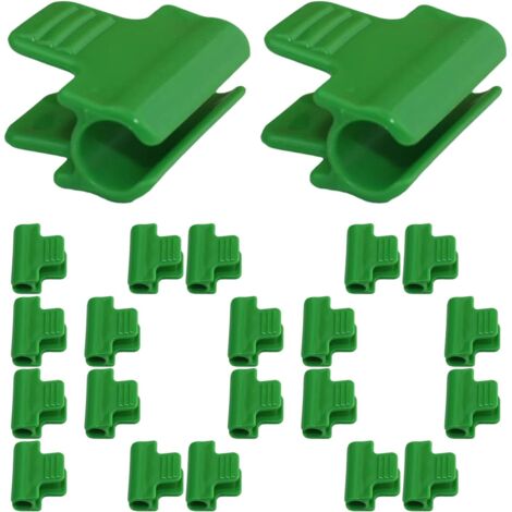 Lot de 100 supports de serre réutilisables pour serre - Filet de serrage