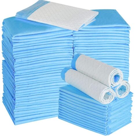Lot de 100 Tapis Educateurs pour Chiens, 33 x 45 cm Couches Tapis de Dressage jetables pour Chiot