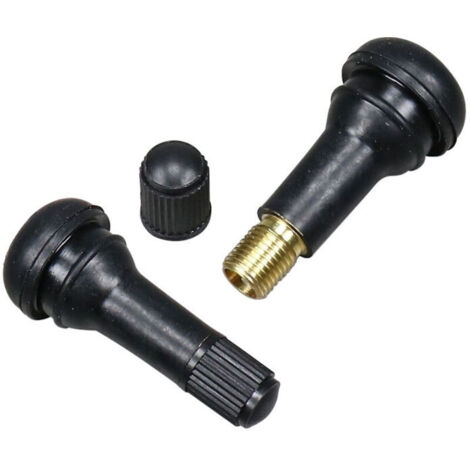 Lot de 100 valves TR413 pour pneus tubeless – Étanchéité optimale – Pression max 4,5 bar – Facile à installer sur jantes appropriées