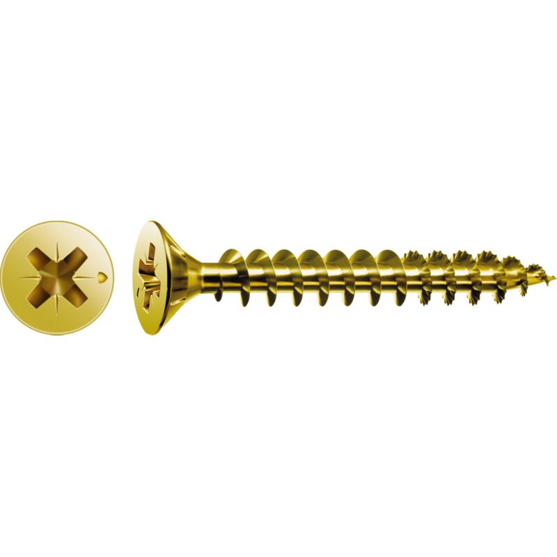 Lot de 75 vis acier tęte fraisée pozidriv Spax Diam.3.5 mm x L.30 mm