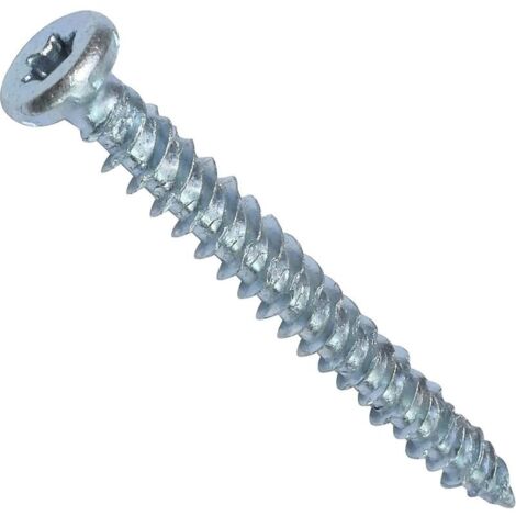 Lot de 100 Vis d'ancrage direct pour béton Ø7.5x62mm tête fraisée conique - à empreint étoile T30 - fixation directe sans cheville
