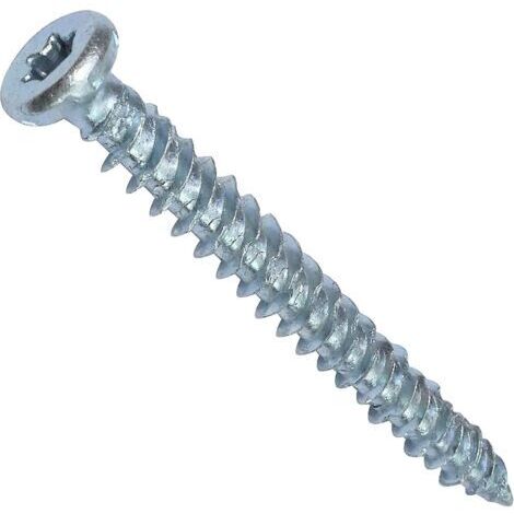 Lot de 100 Vis d'ancrage direct pour béton Ø7.5x62mm tête fraisée conique - à empreint étoile T30 - fixation directe sans chevilledengyank
