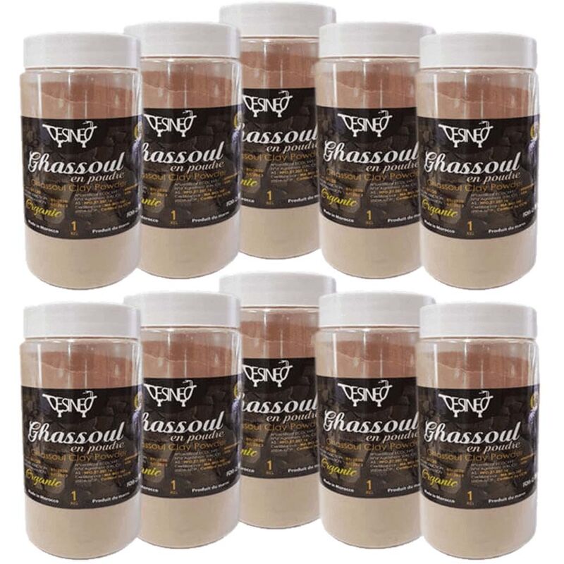 Lot de 10kg de ghassoul argile blanc traditionnel Beldi naturel BIO,du Maroc