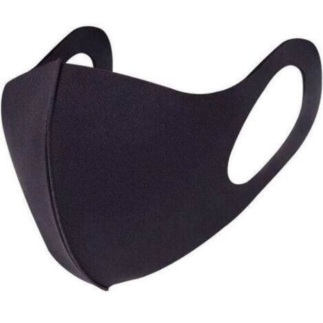 Lot de 10pcs Masques en soie glacée - Marque - Modèle - Noir - Adulte - Mixte