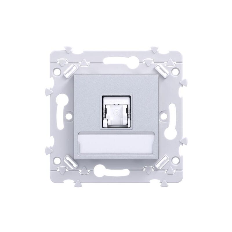 Essensya prise RJ45 Catégorie 6 ftp pour Grade 2 Titane Hager WE223T