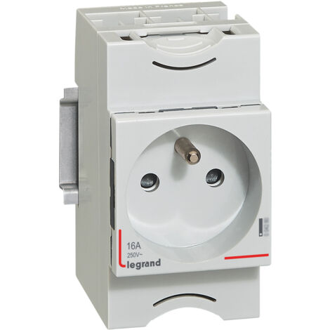 Prise de courant avec terre 10-16A 2,5 modules (092782)