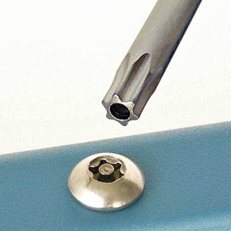Lot de 11 tournevis de sécurité Torx à embout magnétique de 100 mm, tige hexagonale de 6,35 mm (T6-T40) pour la réparation de machines et d'équipements