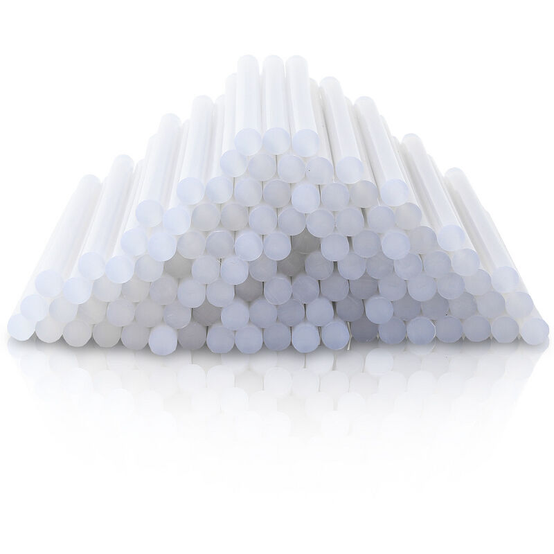 Jopassy - Lot de 110 bâtons de colle à chaud ronds sans solvant Transparent 11 x 200 mm