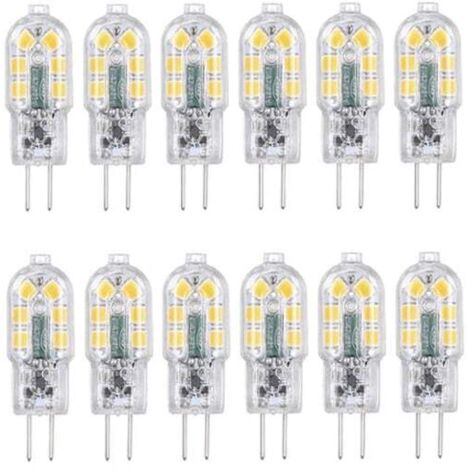 Lot de 12 ampoules LED G4 blanc chaud-AquaForge