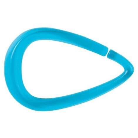 Lot de 12 anneaux pour rideau de douche DROP Bleu Spirella
