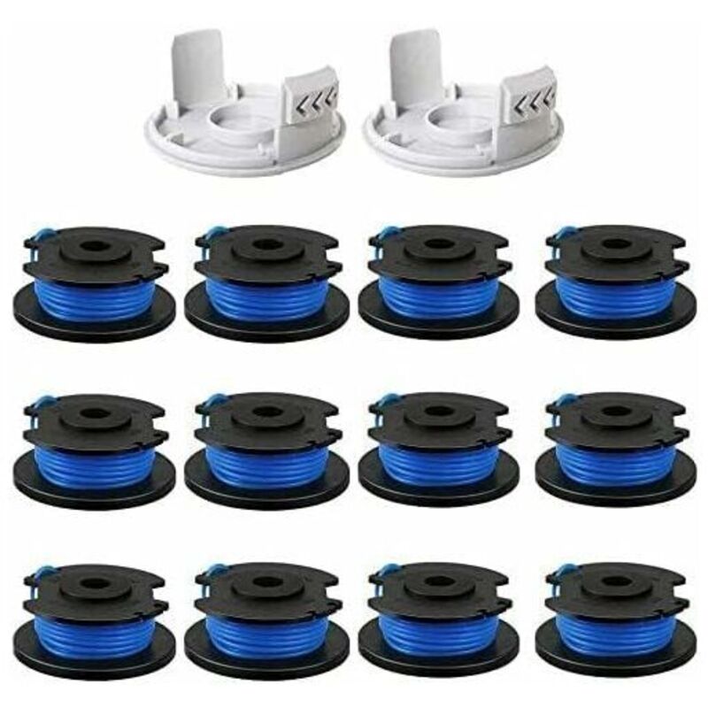 Lot De 12 Bobines De Rechange Pour Coupe-Bordure 0,065'18 Volts 24 V 40 V, Compatible Avec Ryobi One + Ac14Rl3A, Ligne De Coupe Sans Fil 11 Pi (14