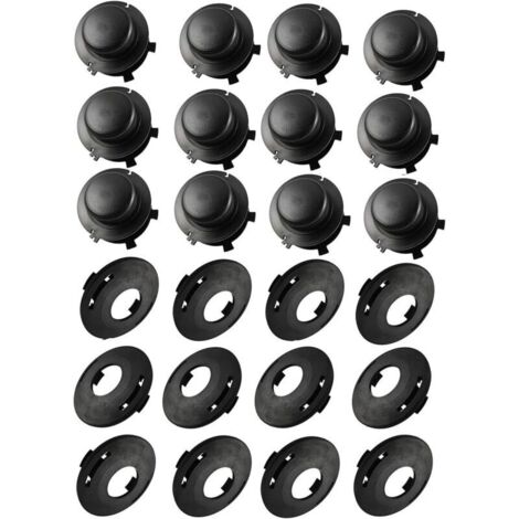 Lot de 12 bobines et capuchons de remplacement pour Stihl Head Cover 25-2 FS 90 100 110 120 130 55 80 83 85