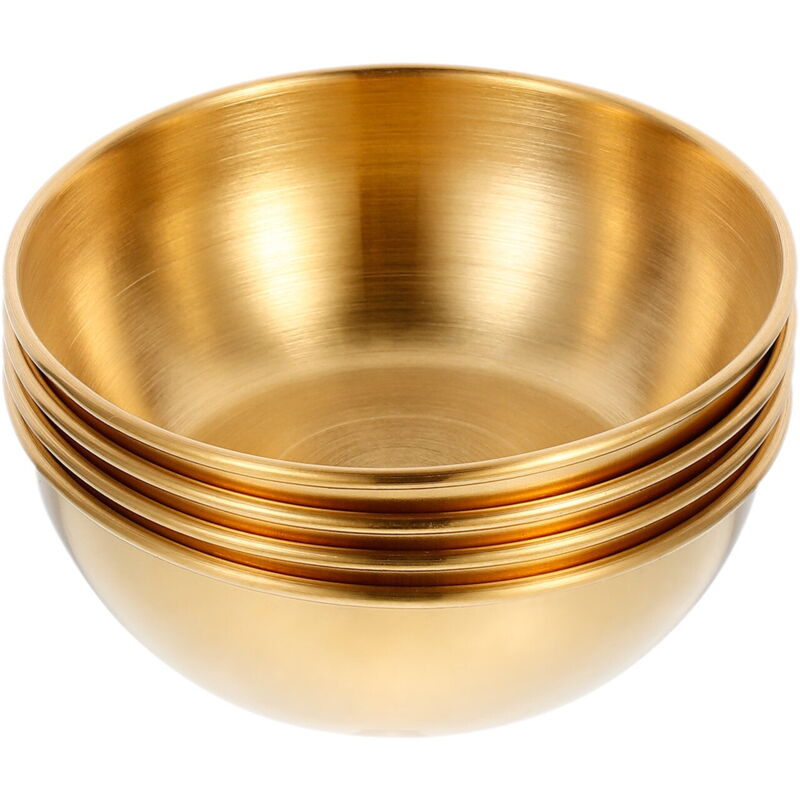 Feiyue - Lot de 12 bols tibétains en acier inoxydable pour offrande, bols d'eau bénite, bol de méditation pour yoga, ustensiles de culte, fournitures