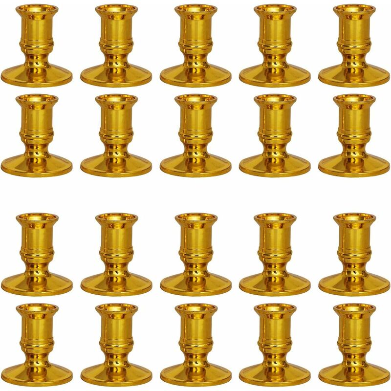 Linghhang - Lot de 12 bougeoirs polyvalents pour table de dîner, décoration d'intérieur, bougeoir romantique pour mariage, anniversaire, décoration