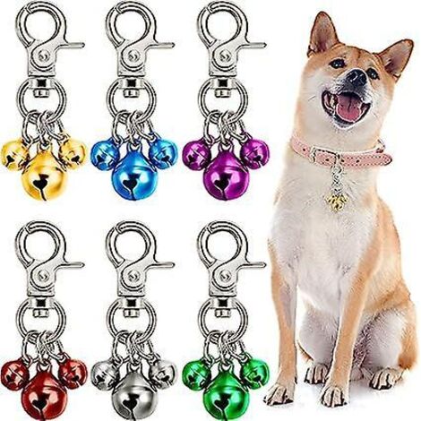 Lot de 12 breloques clochette pour colliers et porte-clés pour chiens