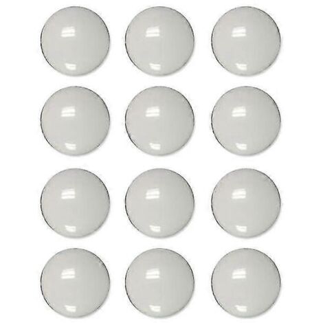 Lot de 12 cache-vis de verrouillage de portière pour Kia Rio K2 K3 5 Sportage Ceed Sorento Cerato Soul Hyundai Tucson - Protection de verrouillage de portière - Blanc