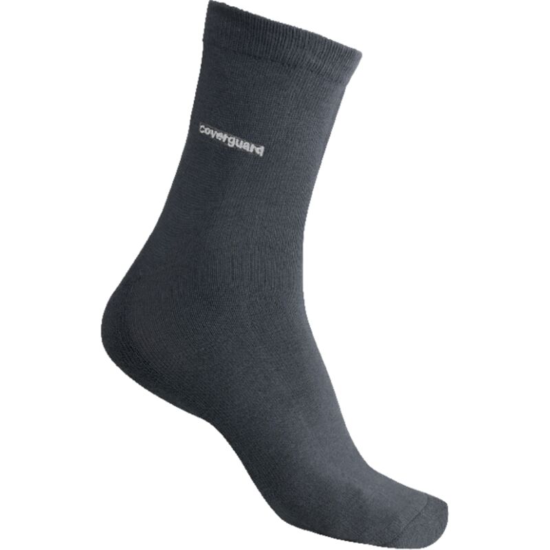 Coverguard - Lote de 12 - Calcetines de seguridad bamboussa - Gris 43-46