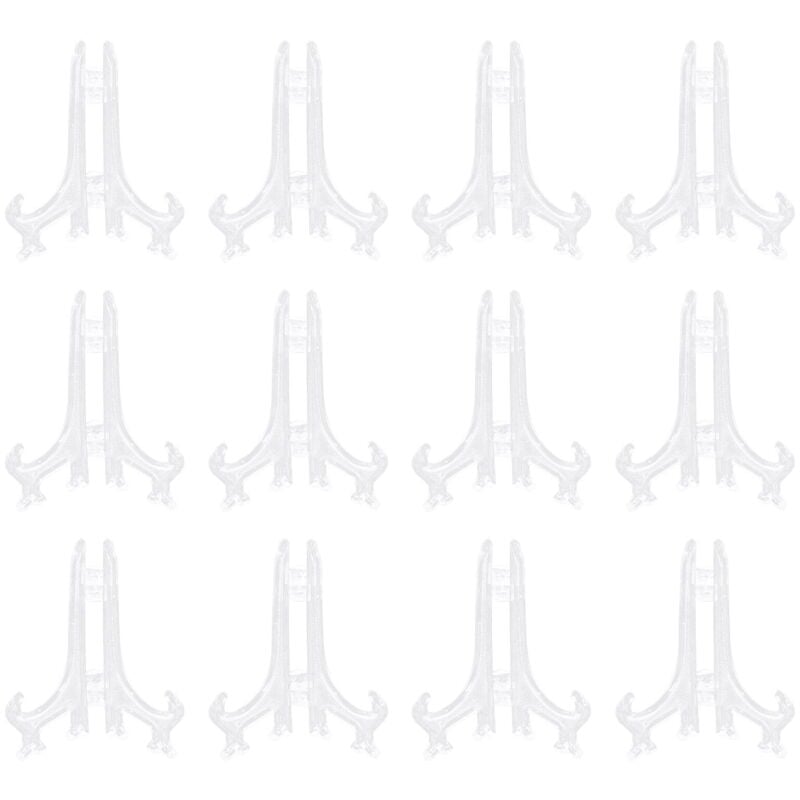 Lot de 12 chevalets de table pour décoration de chambre à coucher, support pour assiettes, support pour cadre photo, mini support de bureau en