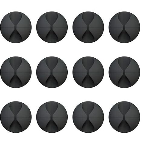 Lot de 12 clips de câble, support de gestion de câbles auto-adhésif pour Cor-AquaForge