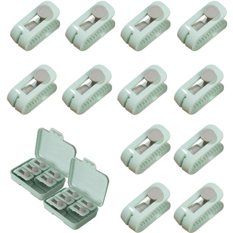 Lot de 12 clips de couette sans épingles Clip de fixation de couette Support de couverture de couette Pinces de drap anti-mouvement Support sans