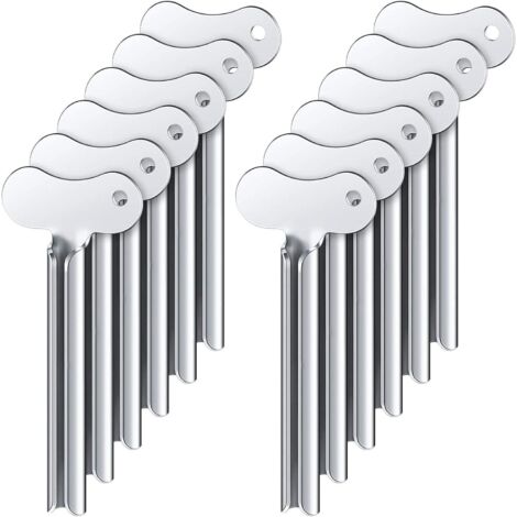 Lot de 12 clips de tuyau en acier réutilisables - Organisateur gain de place [JSR]