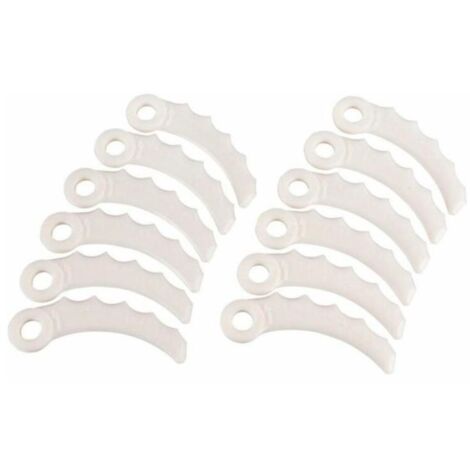 Lot de 12 couteaux courbés synthétiques pour Makita 198426-9