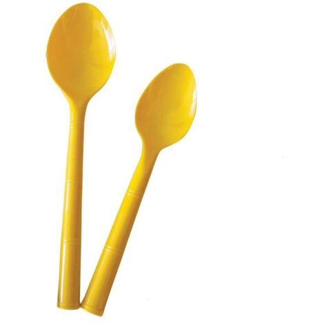 Lot de 12 cuillères plastiques - Cuillère à soupe