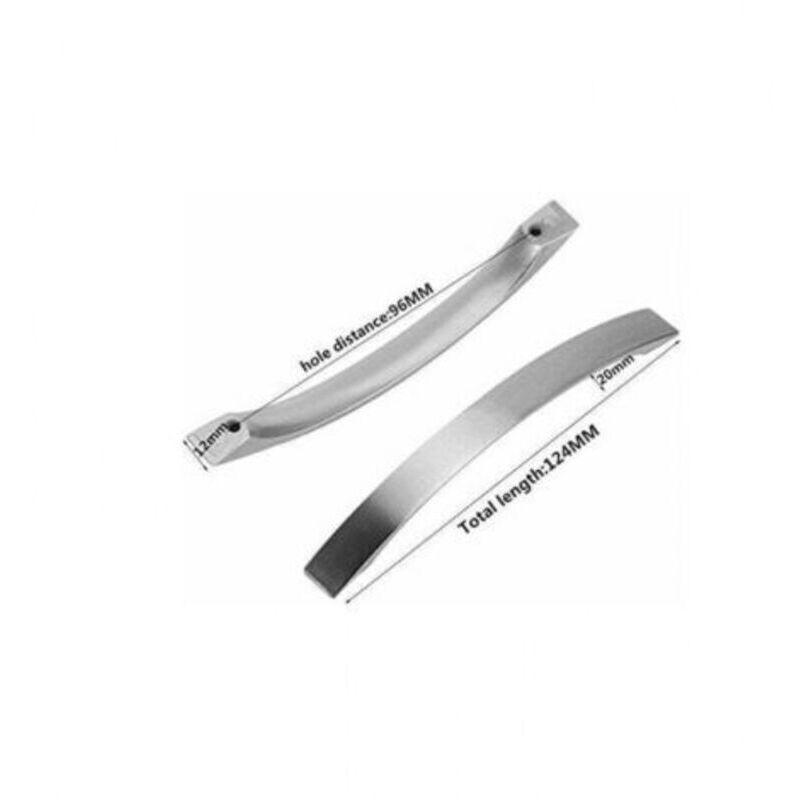 Lot de 12 cuisine inox entraxe 96mm poignee de meuble cuisine - chromées- Poignées de porte Nickel Brossé poignee de cuisine poignée