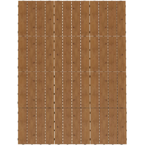 Lot de 12 dalles terrasse emboîtables, surface 1,08 m², pose facile