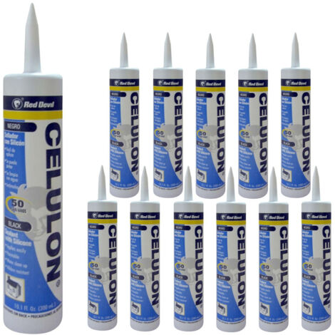 lot de 12 de 12 Scellants de joints noirs 300ml Red Devil