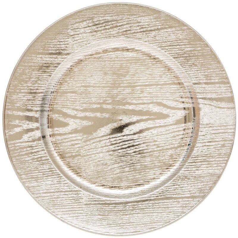 Lot de 12 dessous d'assiette effet bois