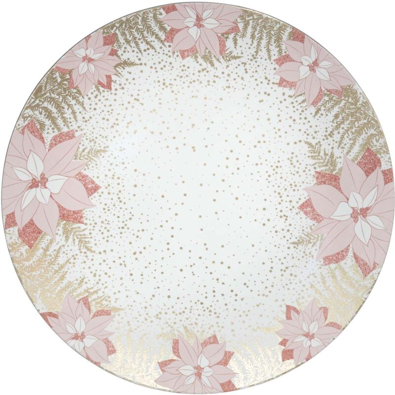 Lot de 12 dessous d'assiette Fleur