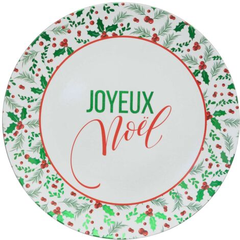 Lot de 12 dessous d'assiette joyeux Noël