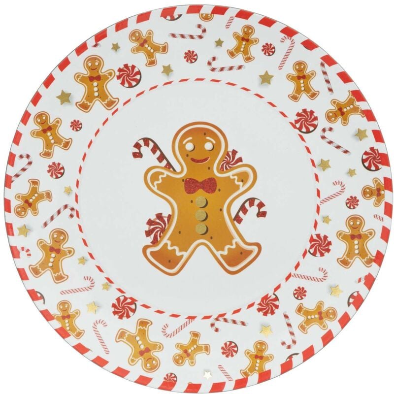 Lot de 12 dessous d'assiette Pain d'épice