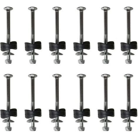 Lot de 12 entretoises de trampoline avec vis pour fixer le trampoline - Accessoire de rechange pour trampoline