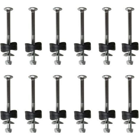 Lot de 12 entretoises de trampoline avec vis pour fixer le trampoline - Accessoires de rechange pour trampoline