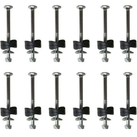 Lot de 12 entretoises de trampoline avec vis pour fixer le trampoline - Accessoires de rechange pour trampoline