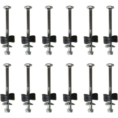 Lot de 12 entretoises de trampoline avec vis pour fixer le trampoline - Accessoires de rechange pour trampoline