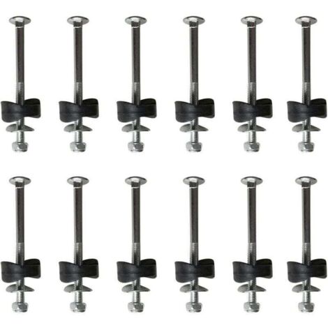 Lot de 12 entretoises de trampoline avec vis pour fixer le trampoline - Accessoires de rechange pour trampoline