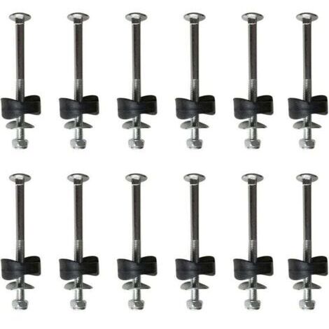 Lot de 12 entretoises de trampoline avec vis pour fixer le trampoline - Accessoires de rechange pour trampoline