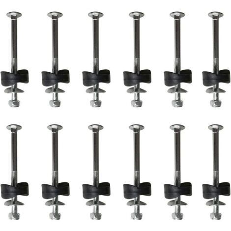 Lot de 12 entretoises de trampoline avec vis pour fixer le trampoline - Accessoires de rechange pour trampoline