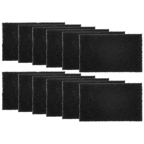 Lot de 12 Filtres Absorbants pour Poubelles, DéSodorisant Purifiant au Charbon Actif Seaux à Compost-Rectangle