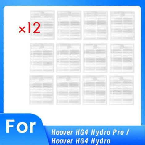Lot de 12 filtres de rechange pour aspirateur Hoover HG4 Hydro Pro / Hoover HG4 Hydro