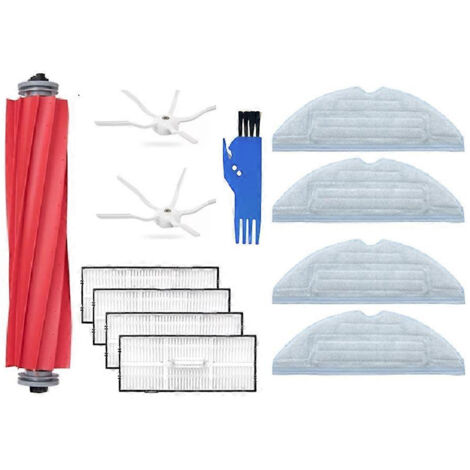 Lot de 12 filtres pour brosse principale et latérale d'aspirateur Roborock S7, S7 Plus, S7 Pro Ultra, S7 MaxV, S7 MaxV Plus et S7 MaxV Ultra