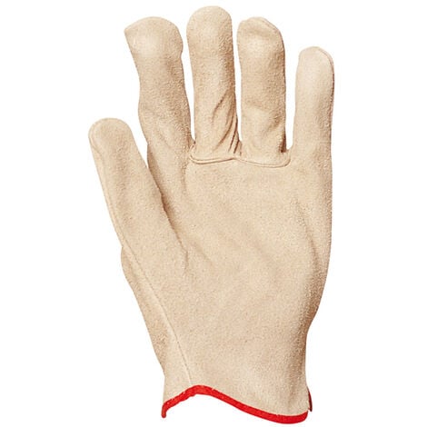 Gants de jardinage en cuir de chèvre Yardworks, protection contre les  chocs, hommes, tailles variées, gris